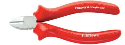 Friedrich Zijsnijtang verchroomd transparant rood 160 mm