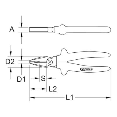 KS Tools 1171278 Combinatietang 160 mm