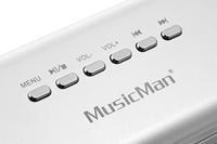 Technaxx MusicMan MA Display Soundstation Mini-luidspreker AUX, FM radio, SD, Draagbaar, USB Zilver - thumbnail