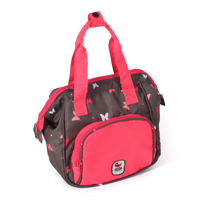 Poppen Verzorgingstas - Vlinders Koraal - thumbnail