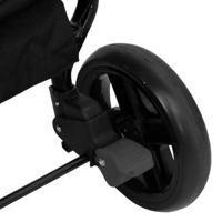 Tweeling buggy staal donkergrijs en zwart - thumbnail