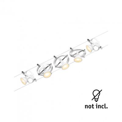 Paulmann 94438 Kabelsysteem compleet GU5.3 Wit (mat), Chroom Paulmann 94438 Kabelsysteem compleet GU5.3 Wit (mat), Chroom