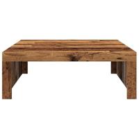 Salontafel 100x100x35 cm bewerkt hout oude houtkleurig - thumbnail