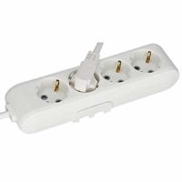 Panasonic stopcontact 4 voudig wit met 1.5 meter snoer ophang mogelijkheid en haak ophanging - thumbnail