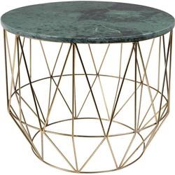 Dutchbone Bijzettafel 'Boss' Marmer, 51cm