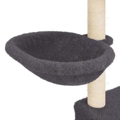 VidaXL Kattenmeubel met sisal krabpalen 83 cm donkergrijs - thumbnail