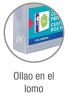 OXFORD Polyvision personaliseerbare elastobox, formaat A4, uit PP, rug van 4 cm, transparant - thumbnail
