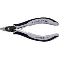 Knipex Precisie Elektronica-Zijsnijtang ESD | 125 mm Lengte | Meer-Componentengrepen | Gebruineerd - 79 42 125 Z ESD - thumbnail