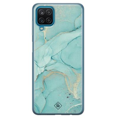 Samsung Galaxy A12 siliconen hoesje - Touch of mint Samsung Galaxy A12 siliconen hoesje - Touch of mint