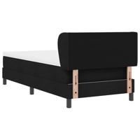 Boxspringbed met matras stof zwart 90x190 cm - thumbnail