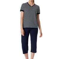 Dames pyjama korte mouw - Casual Essentials - Katoenen capri pyjama - thumbnail