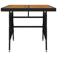 5-delige Tuinset poly rattan zwart - thumbnail