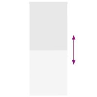 VidaXL Doucherolgordijn 100x240 cm stofbreedte 96 cm - thumbnail