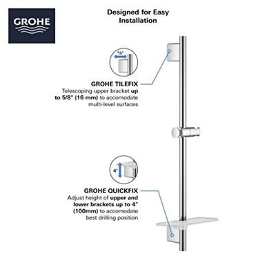 GROHE Rainshower SmartActive Glijstang - 90cm - met zeepschaal - geborsteld cool sunrise 26603gn0