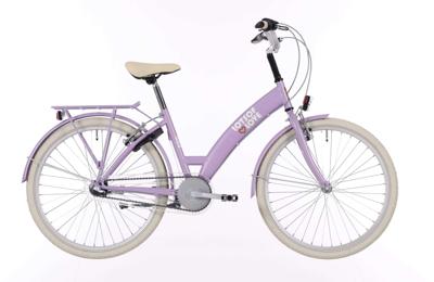 Kinderfiets Bikefun Lots of Love 24 inch met Nexus 3 versnelling/remnaaf - Mat Lila/Violet
