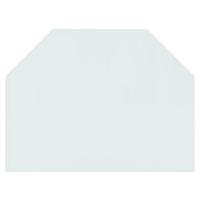 VidaXL Glasplaat openhaard zeshoekig 80x60 cm - thumbnail