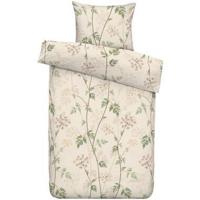 Dekbedovertrek Vera - beige/groen - 140x220 cm - thumbnail
