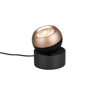 LED Tafellamp - Trio Select Orbit - 1 Lichtpunt van 5 Watt - Touchimmer - Aanpasbare Lichtkleur - Geheugenfunctie - Kantelbaar - Mat Zwart - Metaal