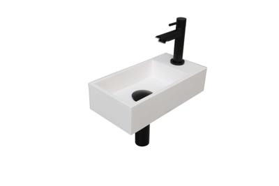 INK Versus Fonteinpack - Polystone - rechts fonteinkraan - designsifon - afvoerplug - incl bevestiging 1805137