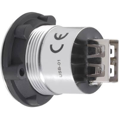 TRU COMPONENTS USB-01 USB-inbouwbus 2.0 Bus, inbouw USB-bus type A naar USB-bus type A Inhoud: 1 stuk(s)