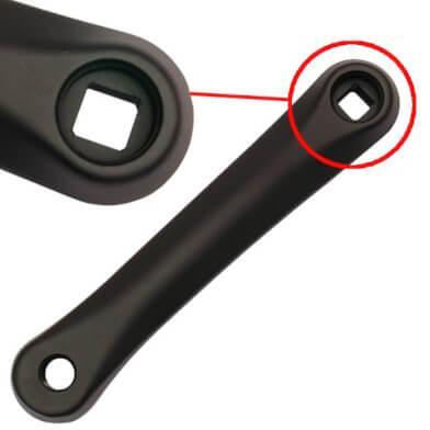 Fat Linkse crank alu verkeerd gat /bike