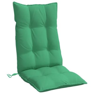 VidaXL Stoelkussens 4 st hoge rug oxford stof groen