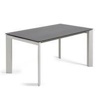 Kave Home Uitschuifbare Eettafel 'Axis' 160 - 220 x 90cm, kleur Grijs - thumbnail