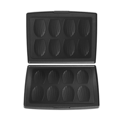 Fritel 142364 madeleines bakplaten zwart/aluminium