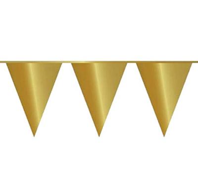 Gouden mini vlaggenlijn - 3 meter