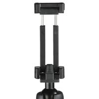 Hama Tafelstatief 1/4 inch Werkhoogte: 16 - 19 cm Zwart Kogelkop, Waterpas, Incl. smartphonehouder - thumbnail