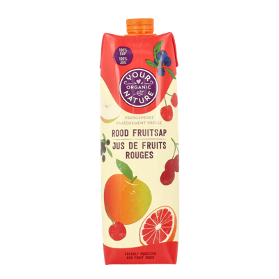Your Organic Nature Rood fruit sap bio 1 Liter