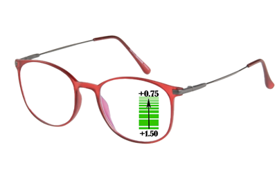 Leesbril Ofar Office Multifocaal CF0003C- Rood -+1.50