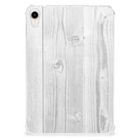 Apple iPad mini 6 (2021) Silicone Tablet Hoes White Wood - thumbnail