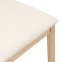 Eetkamerstoelen met kussens 2 st massief hout rubber - thumbnail