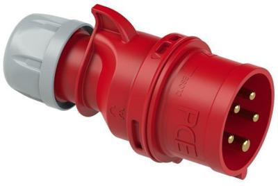 GP CEE 5P/16A/400V stekker rood - 6313156 GP CEE 5P/16A/400V stekker rood - 6313156