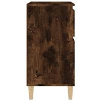 Dressoir 60x35x70 cm bewerkt hout gerookt eikenkleurig - thumbnail