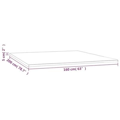 VidaXL Dekmatras 160x200x5 cm