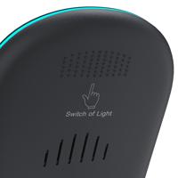 Hama Wireless Charger Set QI-FC15S 15W Draadloos Smartphone-oplaadstation Gr - thumbnail