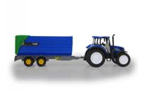 Jamara New Holland Tractor Met Kiepwagen 32,5 Cm Blauw - thumbnail
