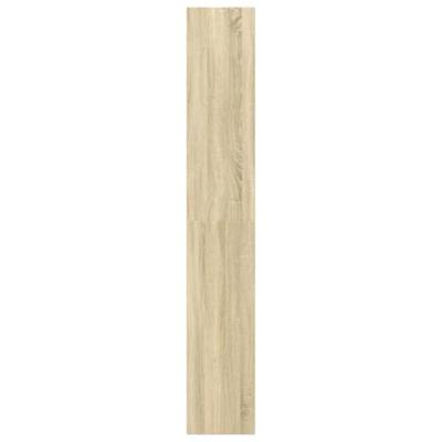 Boekenkast 40x30x189 cm bewerkt hout sonoma eikenkleurig