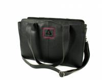 Dames schoudertas tablet werktas zwart - thumbnail