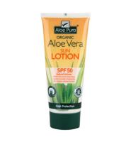 Optima Aloe pura organic aloe vera zonnelotion SPF50 200 Milliliter - thumbnail