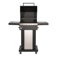 Boretti TOTTI buitenbarbecue & grill Barbecue Kolen Verrijdbaar Zwart, Roestvrijstaal - thumbnail