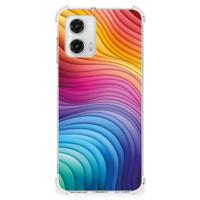 Shockproof Case voor Motorola Moto G73 Regenboog - thumbnail