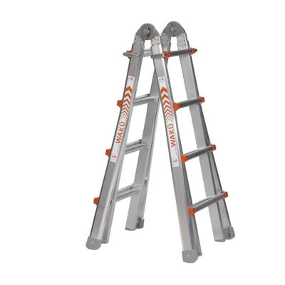 Waku Telescoopladder vouwladder 4x4 treden - 1413800101