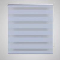 VidaXL Zebra rolgordijn 70,9 x 120 cm stofbreedte 66,7 cm wit - thumbnail