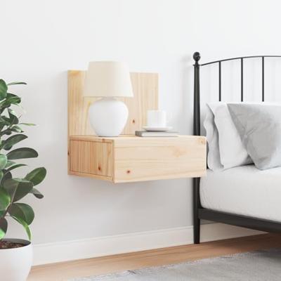 Wandbevestigde nachttafel met lade Bruin 42 x 32,5 x 40 cm Wandbevestigde nachttafel met lade Bruin 42 x 32,5 x 40 cm