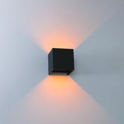 LED&apos;s Light Kubus LED Wandlamp buiten - 2 lichts - Dimbaar en instelbare lichtkleur - IP65 Waterdicht - Zwart