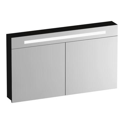 Brauer Promise Spiegelkast - 120 cm - met Verlichting - 2 Spiegeldeuren - Timber Black