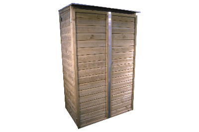 Lutrabox Hoge tuinkast 125x118x180 cm- - Hout- Lutrabox Lutrabox Hoge tuinkast 125x118x180 cm- - Hout- Lutrabox